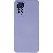 Mey Ithalat®   Redmi Note 11 Pro Kılıf Nano Içi Kadife Silikon - Lila