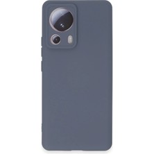 Mey Ithalat®   Mi 13 Lite Kılıf Nano Içi Kadife Silikon - Gri