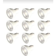 Osaka Light 10'lu Paket 9W =70W Eşdeğer 6500K Beyaz Işık GU10 Duylu LED Çanak Spot Ampul 810 Lümen