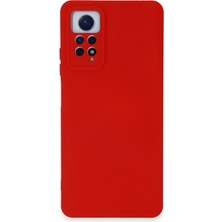 Mey Ithalat®   Redmi Note 12 Pro 4g Kılıf Nano Içi Kadife Silikon - Kırmızı