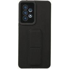 Mey Ithalat®  Samsung Galaxy A53 5g Kılıf Mega Standlı Silikon - Siyah