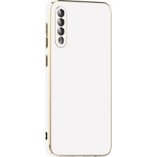 ZM Store Galaxy A50 Uyumlu Kılıf Parlak Kenarlı Kamera Korumalı Bark Kapak
