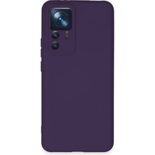 Mey Ithalat®   Mi 12T Pro Kılıf Nano Içi Kadife Silikon - Mor