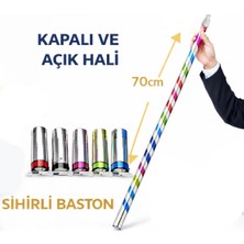 Svoria Store Mey Ithalat® Sihirli Açılır Baston – Mendilden Bastona Ilizyon Oyunu (70 Cm)