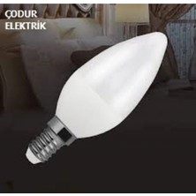 Osaka Light 6W = 50W Eşdeğer 3000K Gün Işığı (Sarı Işık) E14 Duylu 540 Lümen LED Buji Mum Ampul A+ Enerji Sınıfı