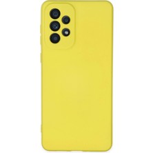 Mey Ithalat®  Samsung Galaxy A23 4g Kılıf Nano Içi Kadife Silikon - Sarı