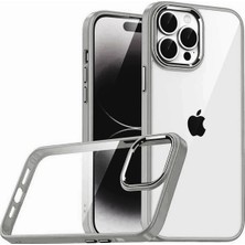Mey Ithalat®   iPhone 15 Pro Max  Lensli Silikon - Titan Gri