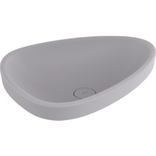 Bocchı Bocchi Etna Tezgah Üstü Lavabo 58 cm - Mat Gri̇ - 1112-006-0125