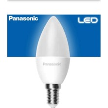 Panasonic 5WATT=40WATT 2700KELVIN Sarı Işık E14 Duylu A+Enerji 440LÜMEN LED Buji Ampul