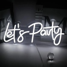 Venüs Shopping Let's Party Neon LED Tabela