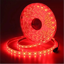 Osaka Light 12V 14.4W Kırmızı Işık 5 Metre 3 Çipli IP20 Metrede 60 LED Iç Mekan Yapışkanlı Şerit LED Aydınlatma