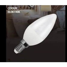 Osaka Light 7W = 50W Eşdeğer 6500K Beyaz Işık E14 Duylu 630LM LED Buji Mum Ampul E Enerji Sınıfı Tüketimi