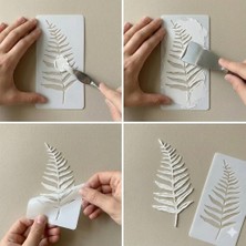 Bedoris Duvar Kabartma Şablonu -Flower Desenli Stencil 1 Adet