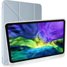 Svoria Store Mey Ithalat®   iPad Pro 12.9 (2021) Kılıf Kalemlikli Mars Tablet Kılıfı - Mavi