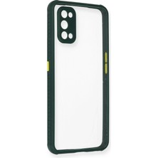 Mey Ithalat®  Realme 7 Pro Kılıf Miami Şeffaf Silikon - Koyu Yeşil