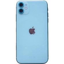 Mey Ithalat®   iPhone 11 Neon Fosforlu Kamera Lens - Mavi