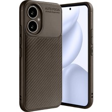 Mey Ithalat®  Honor 400 Kılıf Auto Focus Karbon Kapak - Kahverengi