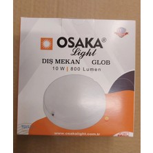 Osaka Light 10W 6500K Beyaz Işık Dış Mekan Sıva Üstü 800 Lümen Glop LED Armatür E Enerji EBATI14X5CM Dir.