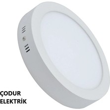Osaka Light 25W 6500 Kelvin Beyaz Işık 1920 Lümen A Enerji 225MM Genişlik Sıva Üstü Yuvarlak LED Panel Armatür