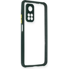 Mey Ithalat®   Mi 10T Pro Kılıf Miami Şeffaf Silikon - Koyu Yeşil