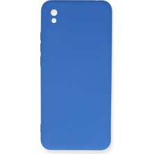 Mey Ithalat®   Redmi 9A Kılıf Nano Içi Kadife Silikon - Mavi