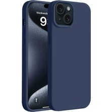 Mey Ithalat®   iPhone 15 Kılıf First Silikon - Lacivert