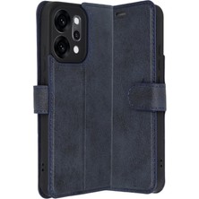 Mey Ithalat®   Reno 14 Trend S Plus Kapaklı Kılıf - Lacivert