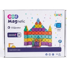 PopŞeker Magnet Mini Yapı Blok Seti 86 Parça - 3D Tasarım ve Eğitici Stem Seti