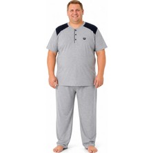 Mutlu City Erkek Yüksek Kalite Kısa Kollu Büyük Beden Pijama Takımı 19497