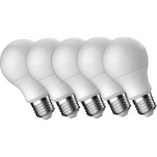 Osaka Light 5'li Paket 12W = 90W Eşdeğer 6500 Kelvin Beyaz Işık E27 Duylu A60 970 Lümen LED Ampul