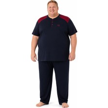 Mutlu City Erkek Yüksek Kalite Kısa Kollu Büyük Beden Pijama Takımı 19497