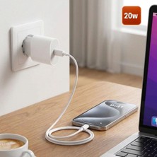 Ozcmax 20W Hızlı Şarj Adaptörü Usb-C To Lightning Kablolu – Pd Destekli Süper Hızlı Şarj Cihazıı