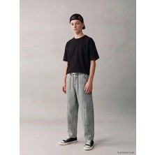 LC Waikiki Lcw Kids Gri Barrel Fit Erkek Çocuk Jean Pantolon
