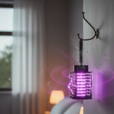 Hereveoyuncak Otomatik Akıllı Sivrisinek Öldürme Lambası Şarj Elektrik Çarpması Sivrisinek Kovucu Lamba Öldürmek Masaüstü Duvar Asmakk Sinek Kıran Y20