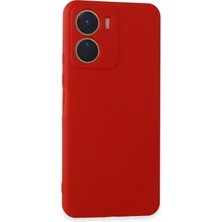 Mey Ithalat®  Vivo Y16 Kılıf First Silikon - Kırmızı