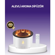Svoria Store Mey Ithalat® 3D Alev Efektli Hava Nemlendirici – Uzaktan Kumandalı ve 8 Saat Çalışma Süreli