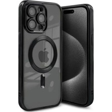 Mey Ithalat®   iPhone 15 Pro Kılıf Kross Magneticsafe Kapak - Siyah