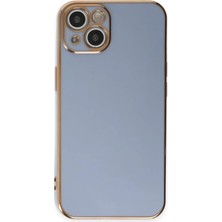 Mey Ithalat®   iPhone 15 Kılıf Volet Silikon - Mavi