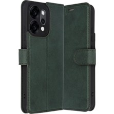 Mey Ithalat®   Reno 14 Trend S Plus Kapaklı Kılıf - Yeşil