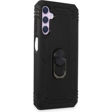 Mey Ithalat®  Samsung Galaxy A14 4g Kılıf Sofya Yüzüklü Silikon Kapak - Siyah