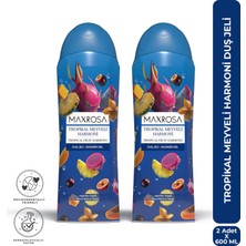 Maxrosa Tropikal Meyveler Duş Jeli 600 ml x 2 Adet