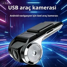 Victor Android Navigasyon Için Özel USB Araç Kamerası, Ultra Yüksek Çözünürlüklü Gece Görüşü, Wifi, Ön ve Arka Çift Kayıt, Adas Elektronik Radar Uyarı Sistemi, Otomatik Kayıt.，araç Içi Kamera
