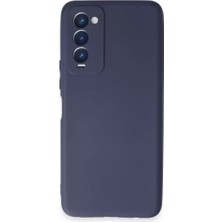 Mey Ithalat®  Tecno Camon 18 Kılıf First Silikon - Lacivert