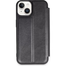 Mey Ithalat®   iPhone 14 Kılıf Flip Cover - Siyah