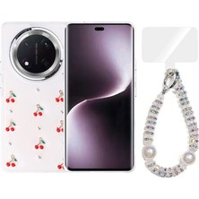 Teleplus Honor Magic 7 Lite Kılıf Polen Desenli El Bilekli Kılıf