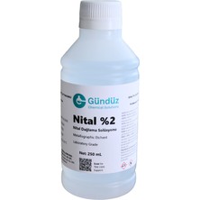 Gündüz Kimya Nital Dağlama Solüsyonu %2 | Metal Dağlama Solüsyonu | Yüksek Saflık