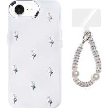 Teleplus iPhone 17E Kılıf Polen Desenli El Bilekli Kılıf