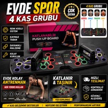Katlanabilir Push Up Board Şınav Standı Evde Spor Fitness Egzersiz Tahtası