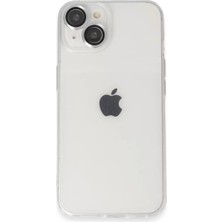 Senka Iphone 14 Kılıf Luko Lens Silikon - Gümüş