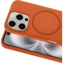 Mey Ithalat®   iPhone 16 Pro Max Kılıf Jully Magsafe Kapak - Turuncu